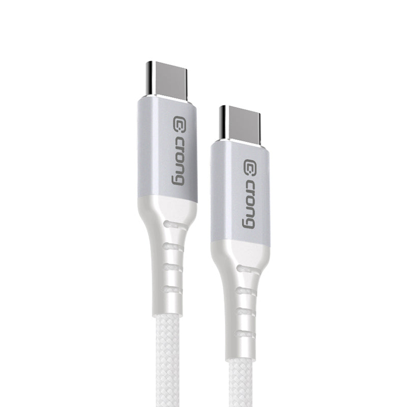Crong Armor Link - 60W PD 3A USB-C für USB-C Kabel 150cm (weiß)