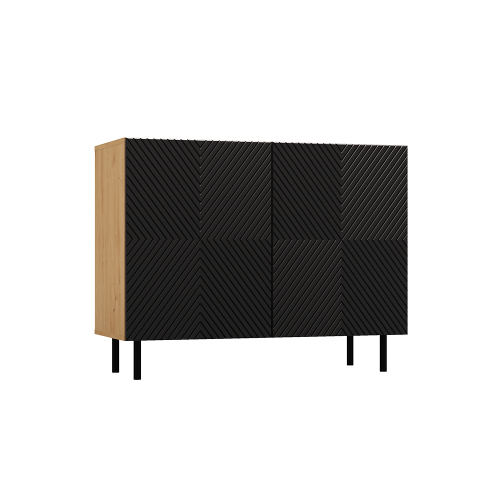 Kommode KAMA 2D ARTISAN SCHWARZ – Produktabbildung 2