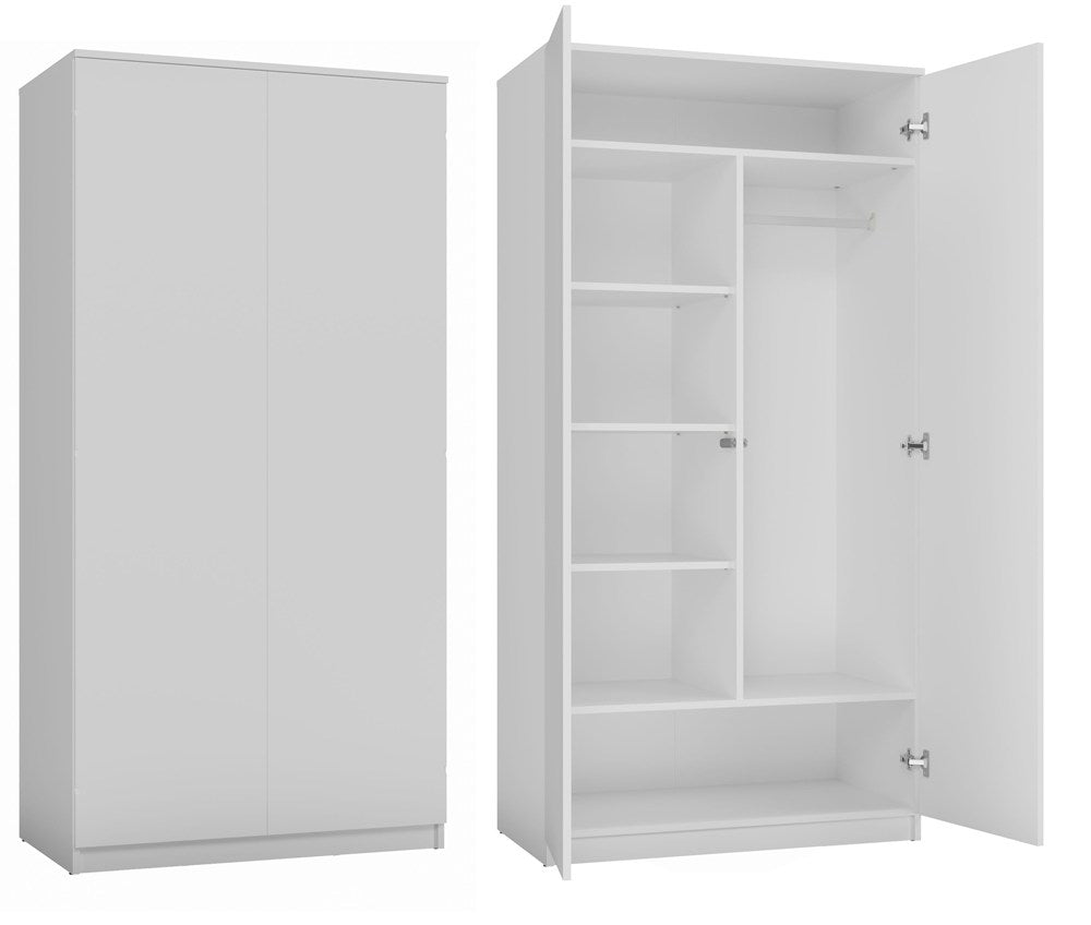 Kleiderschrank Malwa SD-90 WEISS