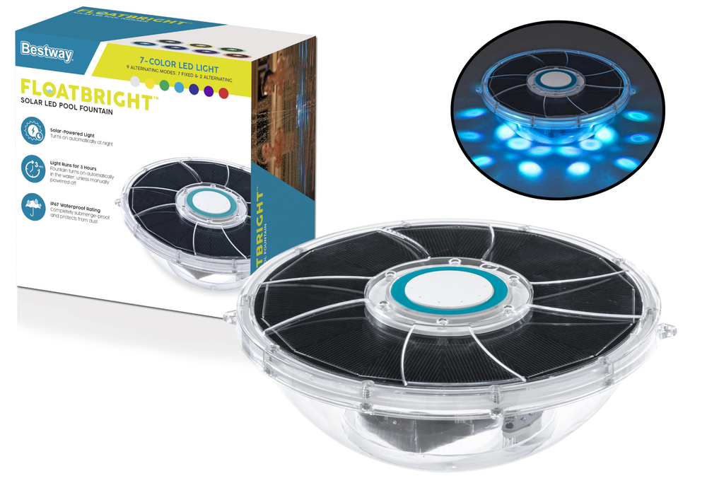 Solar Springbrunnen LED Poolbeleuchtung Bestway 58849 – Produktabbildung 2