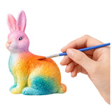 LEAN TOYS Osterset Styropor-Eier 9-tlg. Hasenfigur bemalt – Produktabbildung 2