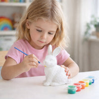 LEAN TOYS Osterset Styropor-Eier 9-tlg. Hasenfigur bemalt – Produktabbildung 3
