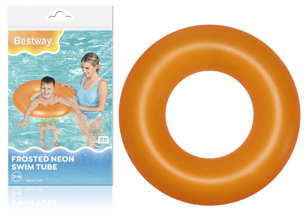 Aufblasbarer Schwimmring, Orange, 76 cm, Bestway 36024