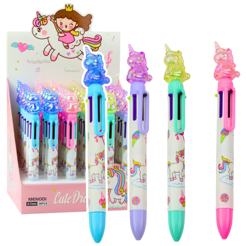 LEAN Mehrfarbiger Stift 6 Farben Einhornfigur 0,7 mm