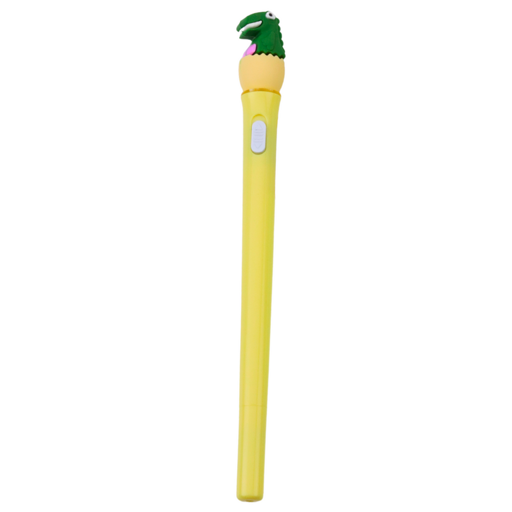 LEAN Toys Leuchtender Dinosaurier-Kugelschreiber mit eierblauer Tinte, 0,7 mm, Mix – Produktabbildung 2