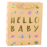 LEAN Hello Baby Geschenktüte Pfirsich 32 x 26 x 10cm