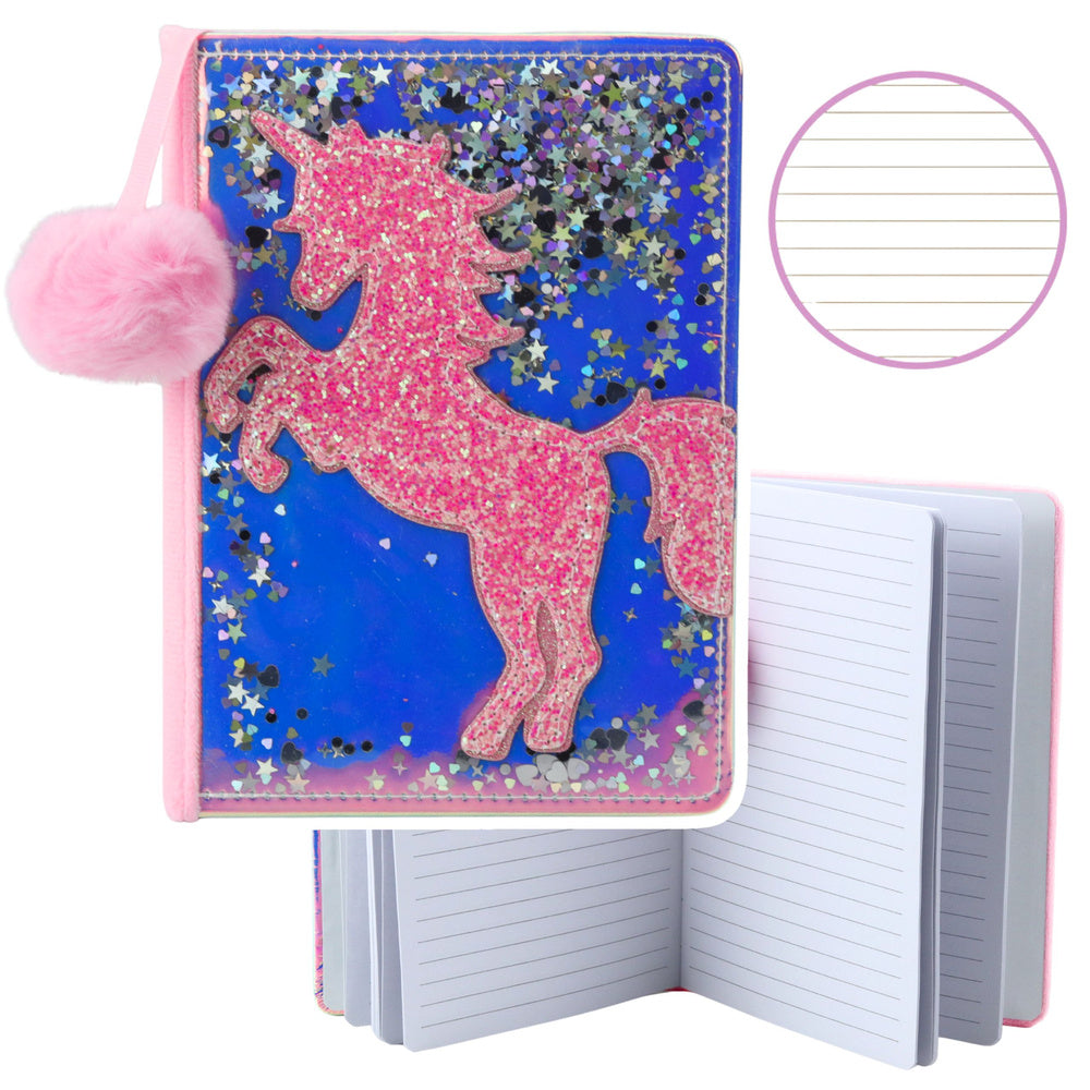 LEAN Notebook Unicorn Confetti Holographic Lined Notebook A5 80 Sheets