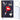 LEAN Notizbuch liniert Notizheft Patches Lippen Lippenstift Glitzer Schwarz A5 80 Blatt