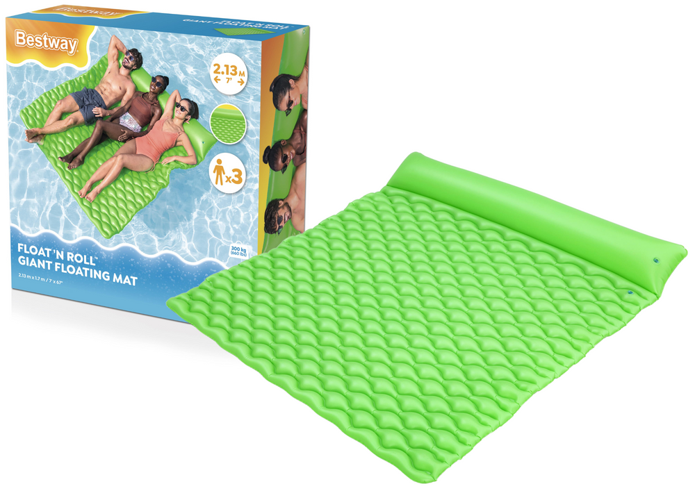 Aufblasbare Schwimmmatratze für drei Personen Bestway 213 x 170 x 21 cm 44106