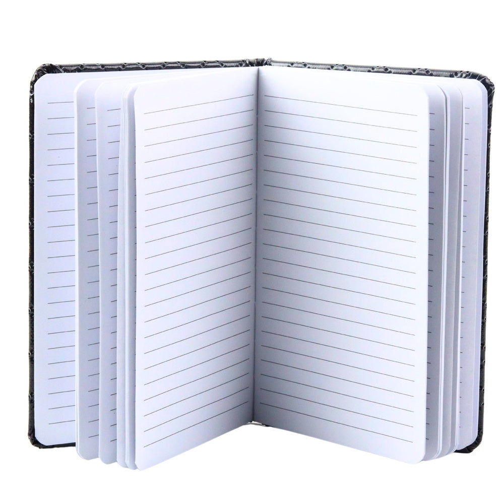 LEAN Liniertes Notizbuch Glitzer Patches Schwarz B6 80 Blatt – Produktabbildung 2