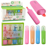 LEAN Textmarker-Set mit Doppelspitze bunt 4-tlg