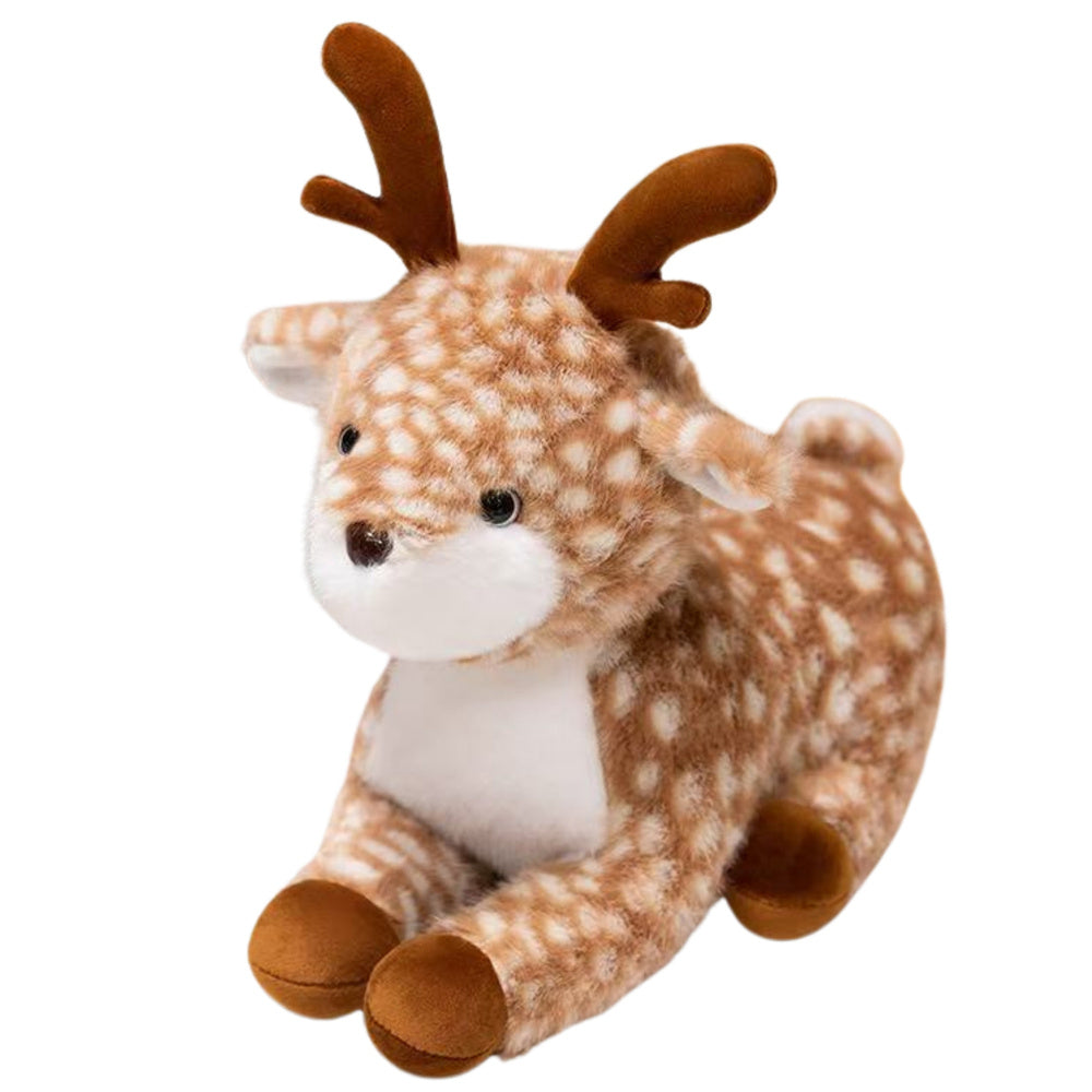 LEAN Toys Plüsch Maskottchen Kuscheltier Hirsch Braun Gefleckt 23cm – Produktabbildung 2