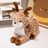 LEAN Toys Plüsch Maskottchen Kuscheltier Hirsch Braun Gefleckt 23cm – Produktabbildung 3