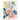 LEAN Geschenktüte Blumen Gold Elemente 23 x 18 x 10cm