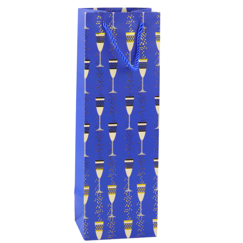 LEAN Flaschen-Geschenktüte Gläser-Motiv 36 x 12 x 10 cm – Produktabbildung 2