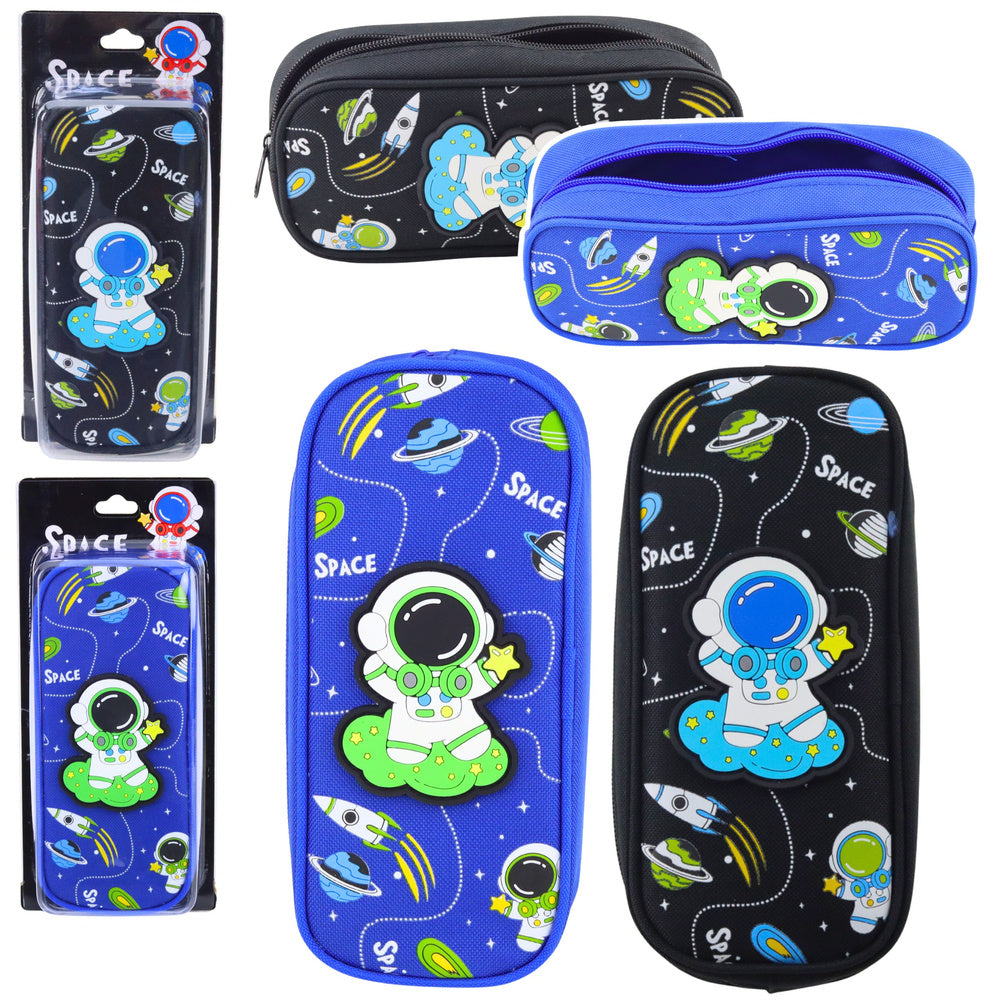 LEAN Schulmäppchen Cosmos Cosmonaut Zwei Taschen Schwarz