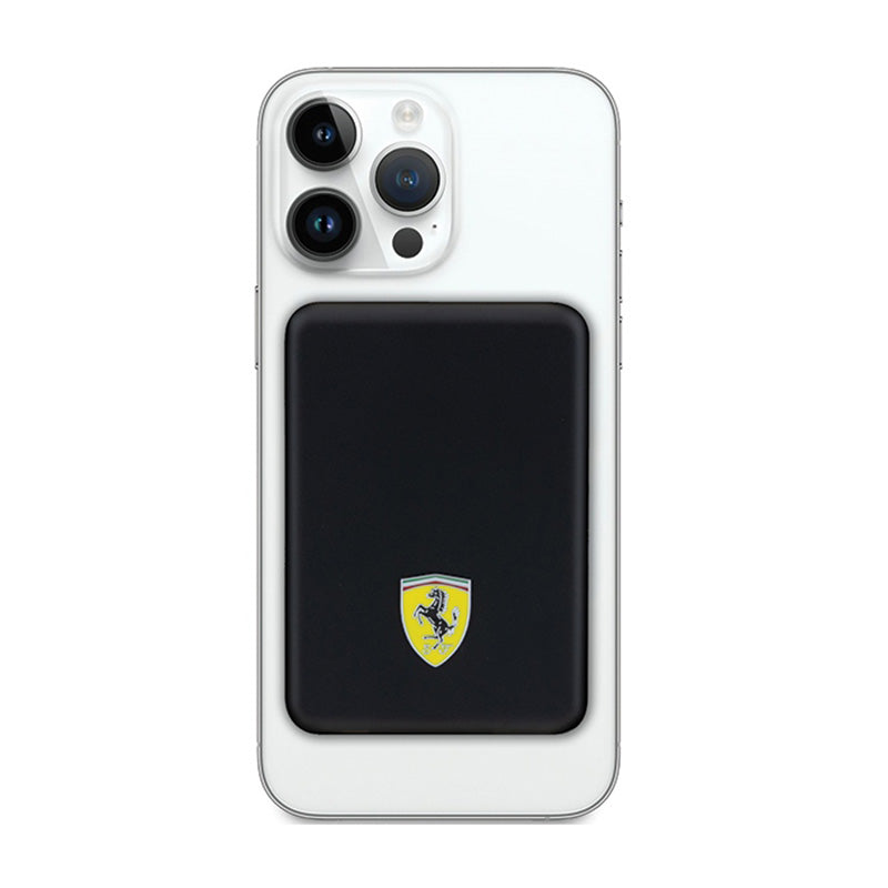 Ferrari Metal Logo MagSafe - Induktions- Powerbank 5000 mAh 15W MagSafe (schwarz) – Produktabbildung 2
