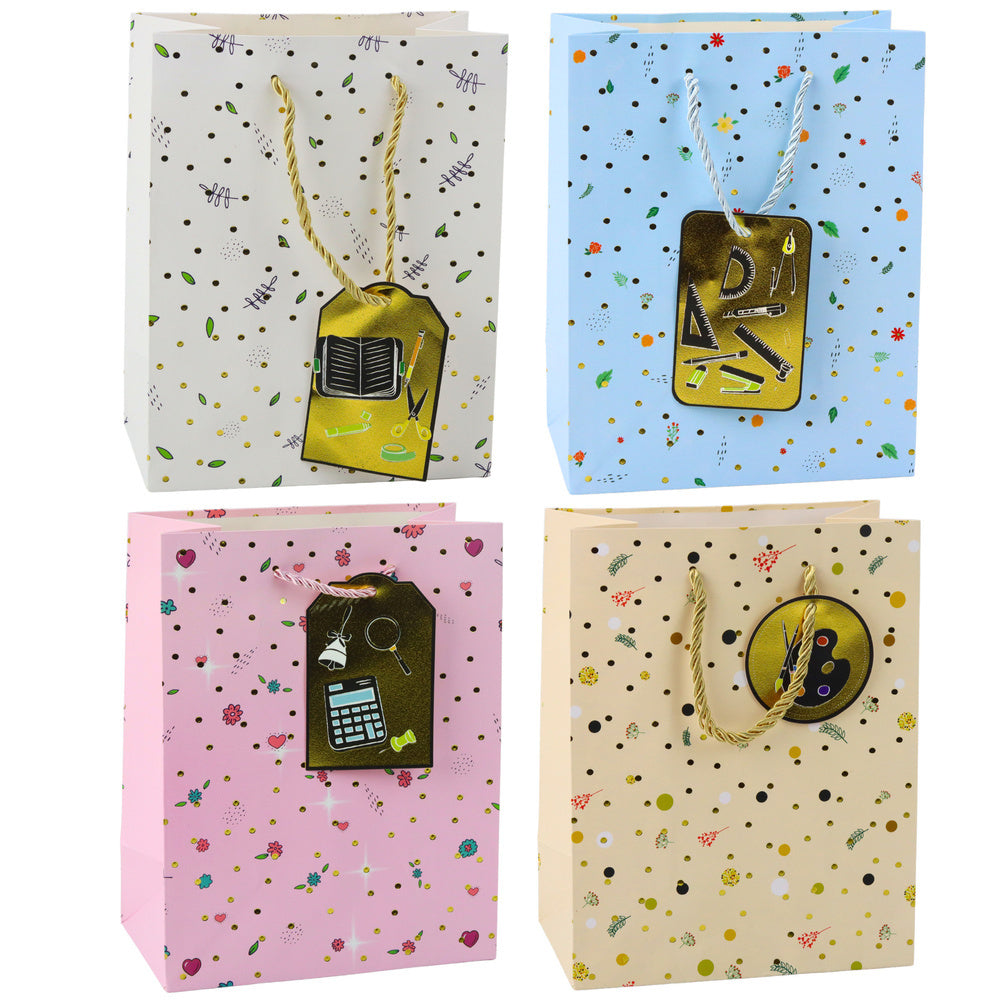 LEAN Geschenktüte für Schüler, Lehrer, 32 x 26 x 12 cm