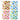 LEAN Geschenktüte Punktemuster Gold Pastell 32 × 26 × 10 cm