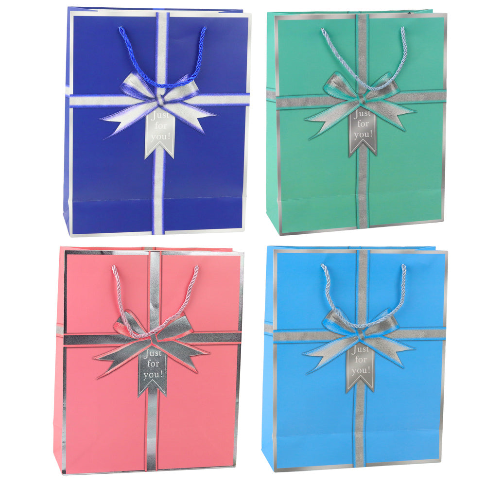 LEAN Just For You Geschenktüte mit Schleife, 32 x 26 x 12 cm