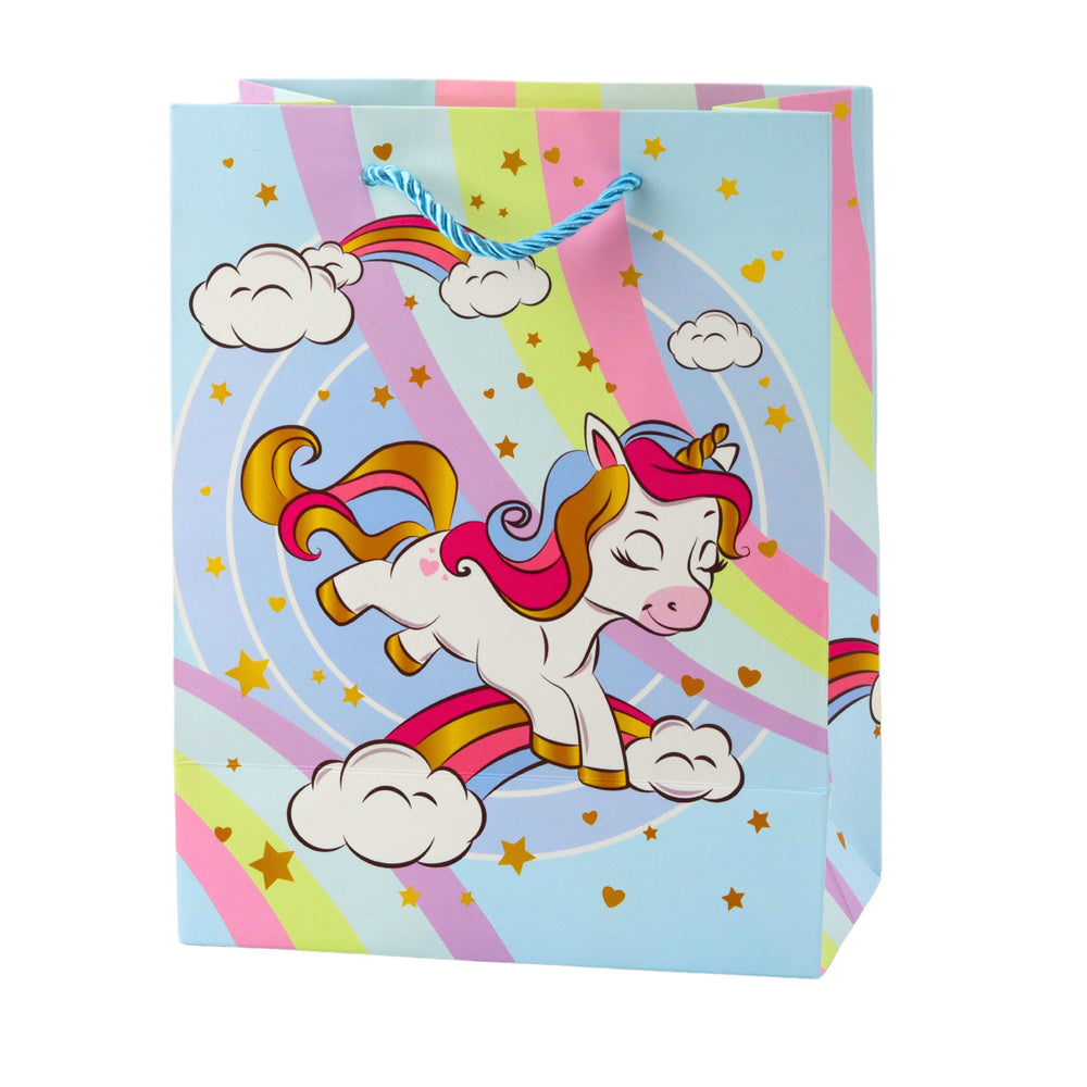LEAN Kinder Geschenktüte Einhorn Bunt 23 x 16 x 10 cm – Produktabbildung 2