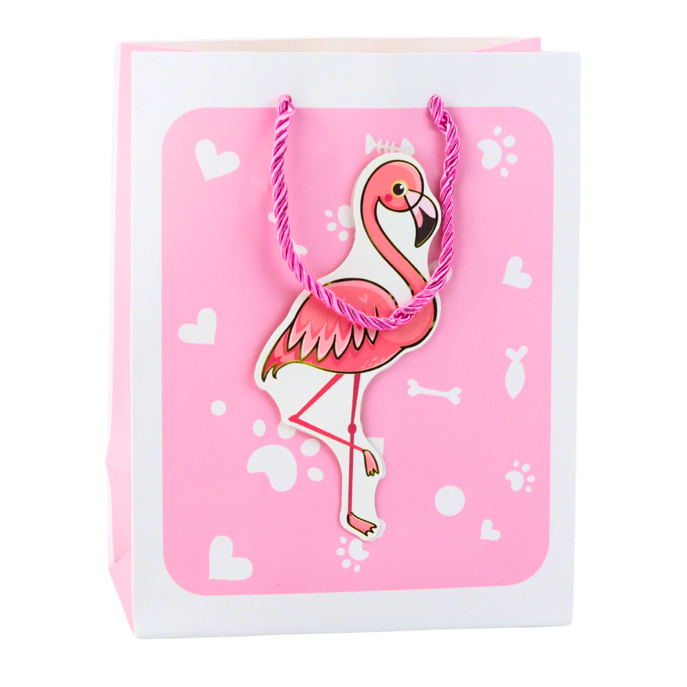 LEAN Geschenktüte 3D Tiere Pastell 23x 18 x 10cm – Produktabbildung 2