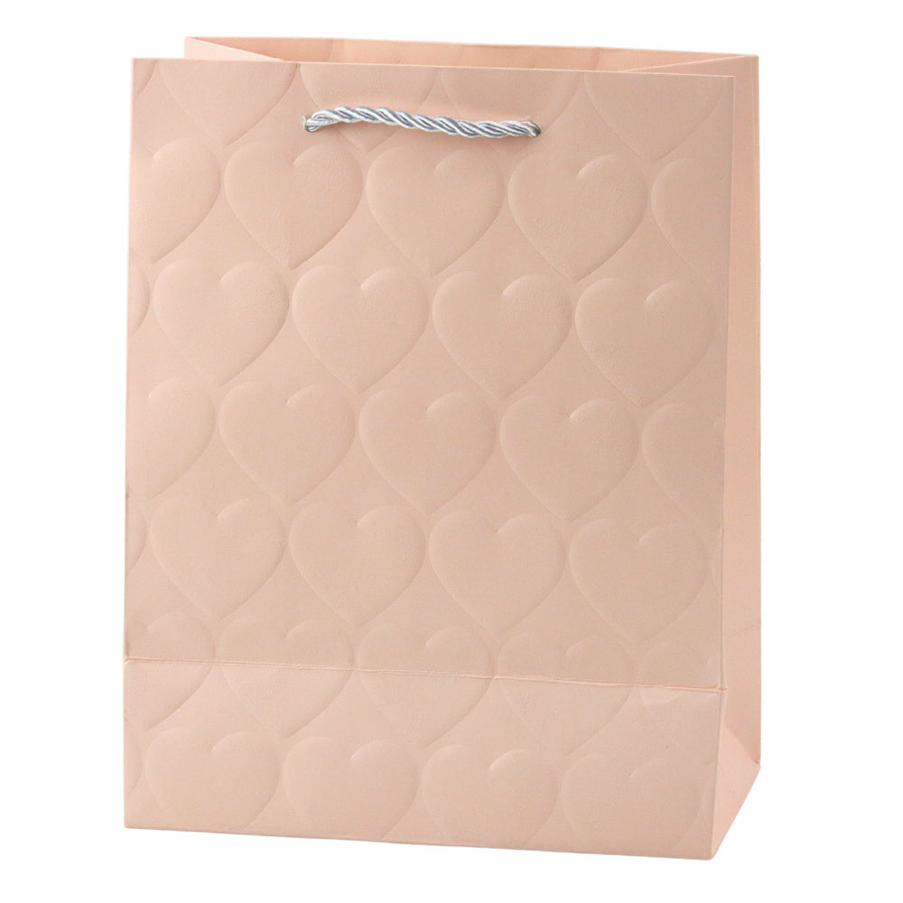LEAN Edle Geschenktüte mit geprägten Herzen, 23 x 18 x 10,5 cm – Produktabbildung 2