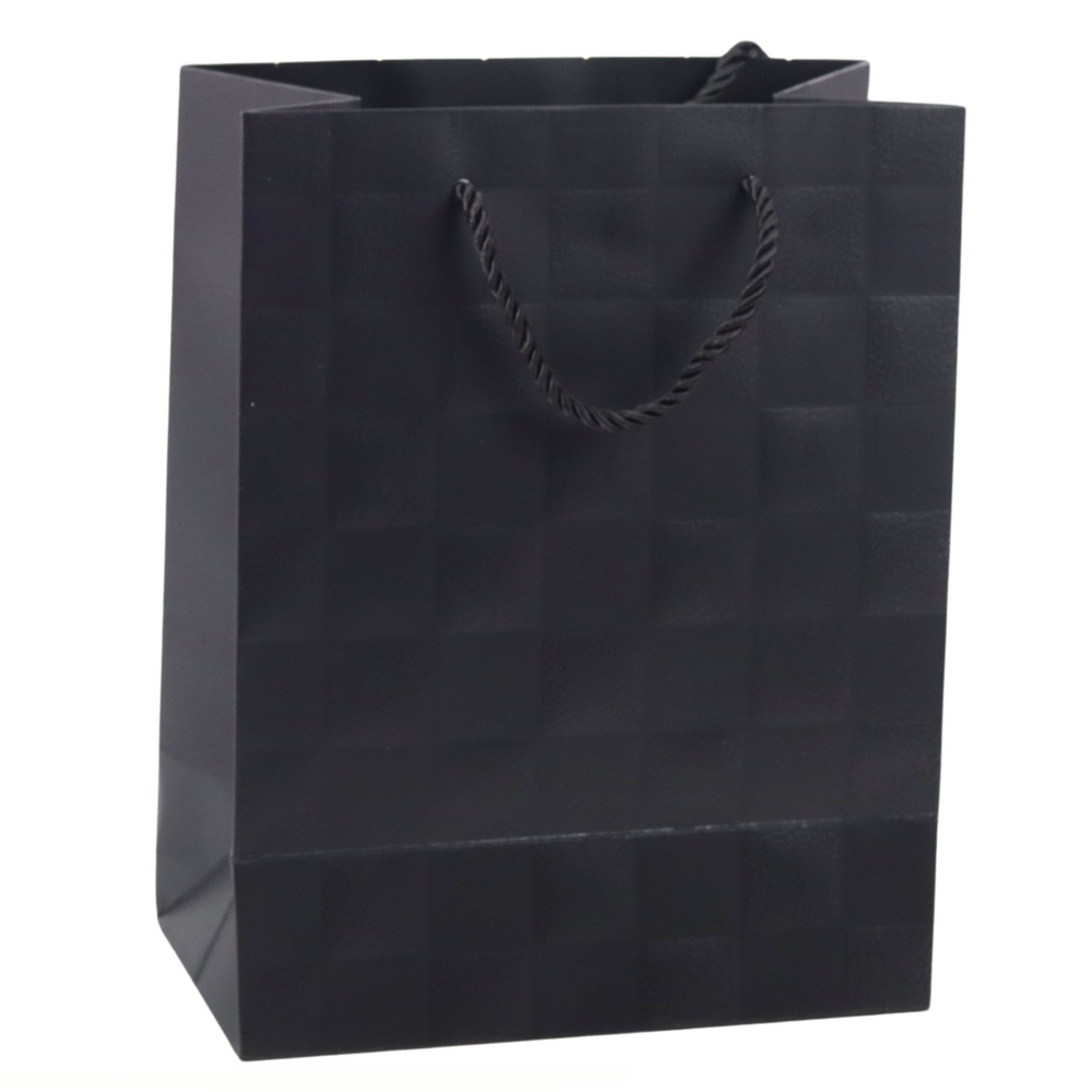 LEAN Elegante Geschenktüte mit geprägten Quadraten, 23 x 18 x 10,5 cm – Produktabbildung 2