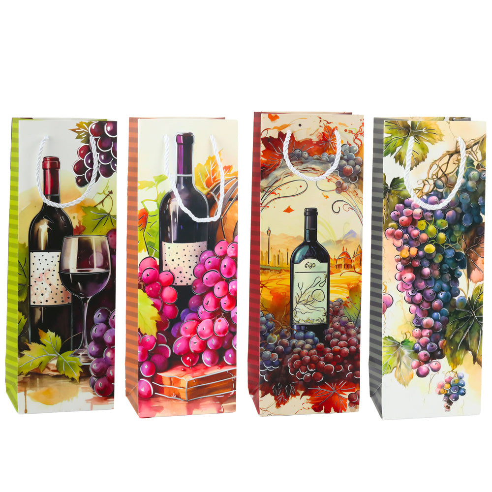 LEAN Geschenktüte für Wein- und Papierflaschen, 35 x 12 x 9 cm