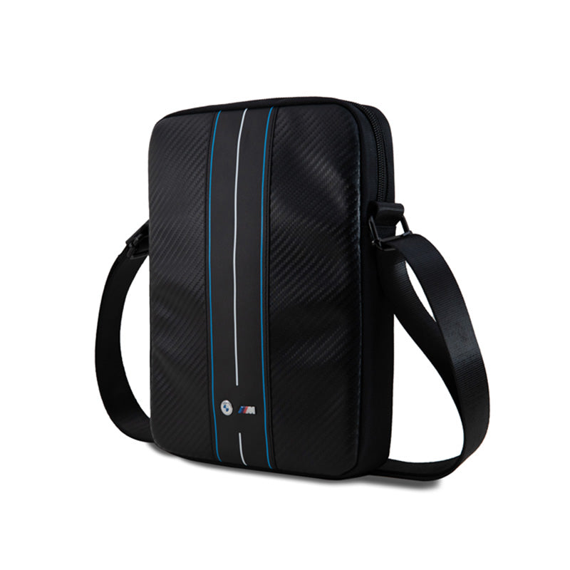 BMW Carbon Blue Stripes - Hülle für 10" Tablet (schwarz) – Produktabbildung 2