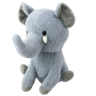 LEAN Toys Plüsch Maskottchen Kuscheltier Großer Elefant Grau 36cm