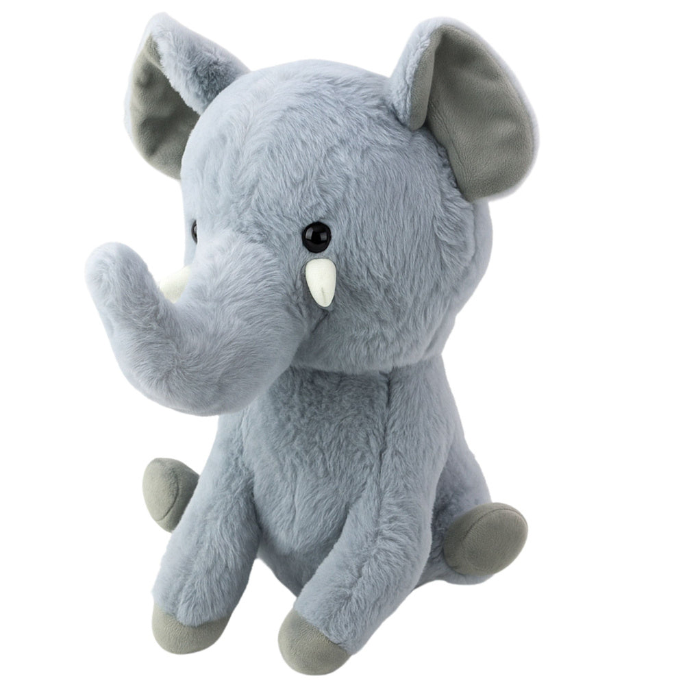 LEAN Toys Plüsch Maskottchen Kuscheltier Großer Elefant Grau 36cm