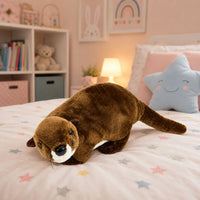 LEAN Toys Plüschtier Otter Kuscheltier Braun 37cm – Produktabbildung 3