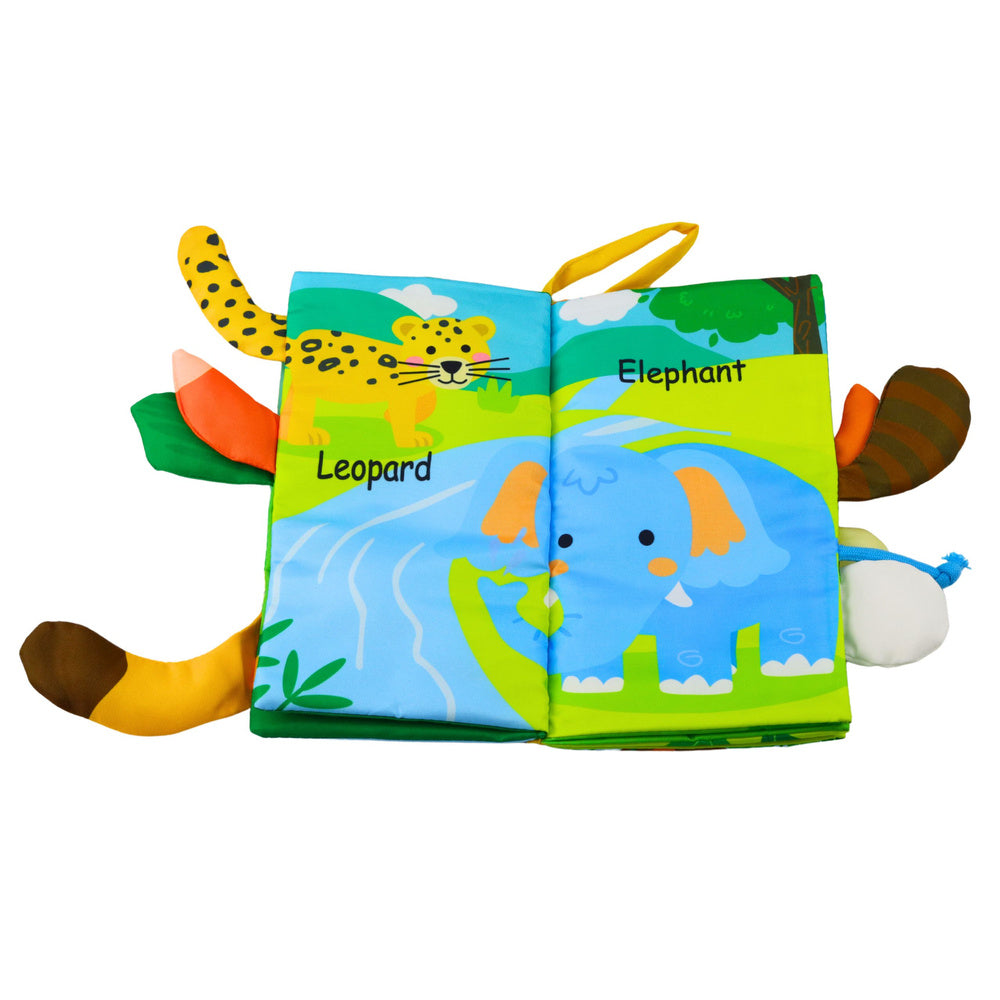 LEAN TOYS Weiches Lernbuch Rascheltiere für Babys – Produktabbildung 2