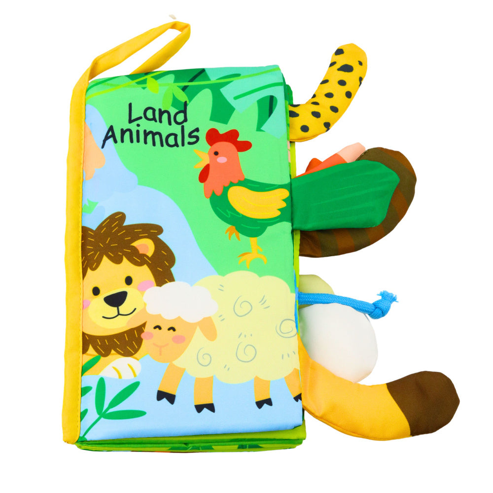 LEAN TOYS Weiches Lernbuch Rascheltiere für Babys – Produktabbildung 3