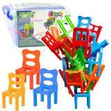 LEAN Toys Falling Balance Chairs Arcade-Spiel 36 Teile Bunt