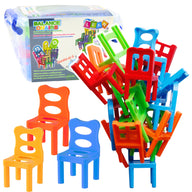 LEAN Toys Falling Balance Chairs Arcade-Spiel 36 Teile Bunt