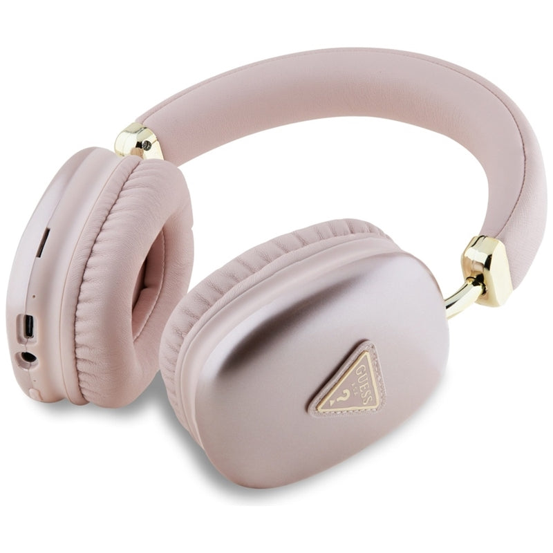 Guess Metallic Triangle Logo - kabellose Over-Ear- Kopfhörer Bluetooth V5.3 (rosa) – Produktabbildung 2