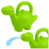LEAN TOYS Kleine Plastikgießkanne für Kinder Dinosaurier Grün