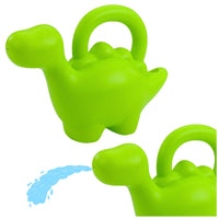 LEAN TOYS Kleine Plastikgießkanne für Kinder Dinosaurier Grün