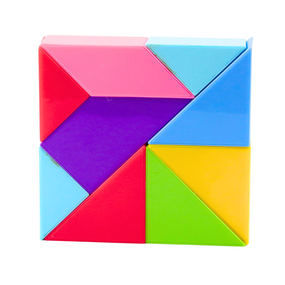 LEAN Toys Magnetische Tangram-Blöcke, bunte Puzzle-Aufkleber, 9 Stk – Produktabbildung 2
