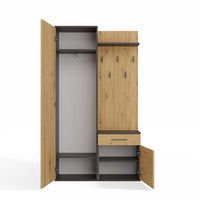 Garderobe DUO ANTHRAZIT ARTISAN – Produktabbildung 9