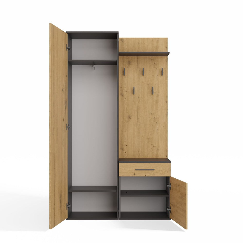 Garderobe DUO ANTHRAZIT ARTISAN – Produktabbildung 9