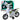 LEAN Toys Motocross Offroad-Fahrt Lichter Sounds Weiß