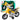 LEAN TOYS Motocross Offroad-Fahrt Lichter Töne Gelb