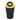 Dunlop - Korb für odpadky für Auto 400 ml 10x17 cm (gelb / schwarz)