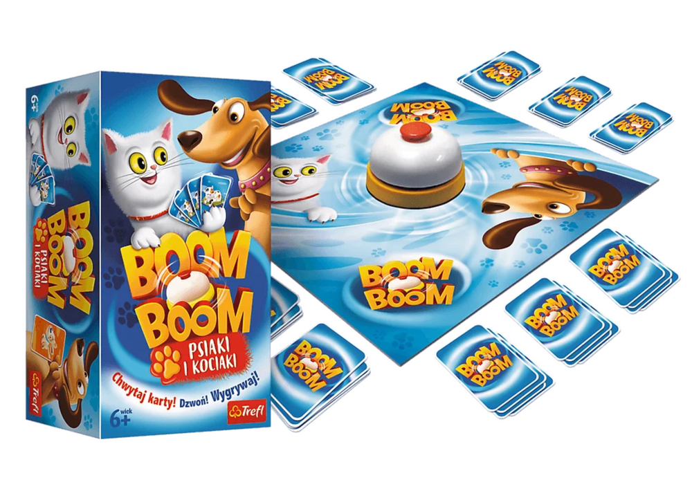 Trefl Gry Boom Boom Puppies and Kittens Trefl 01909 Arcade-Spiel