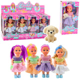 LEAN TOYS Minipuppe im Kleiderset Schülermix 12cm