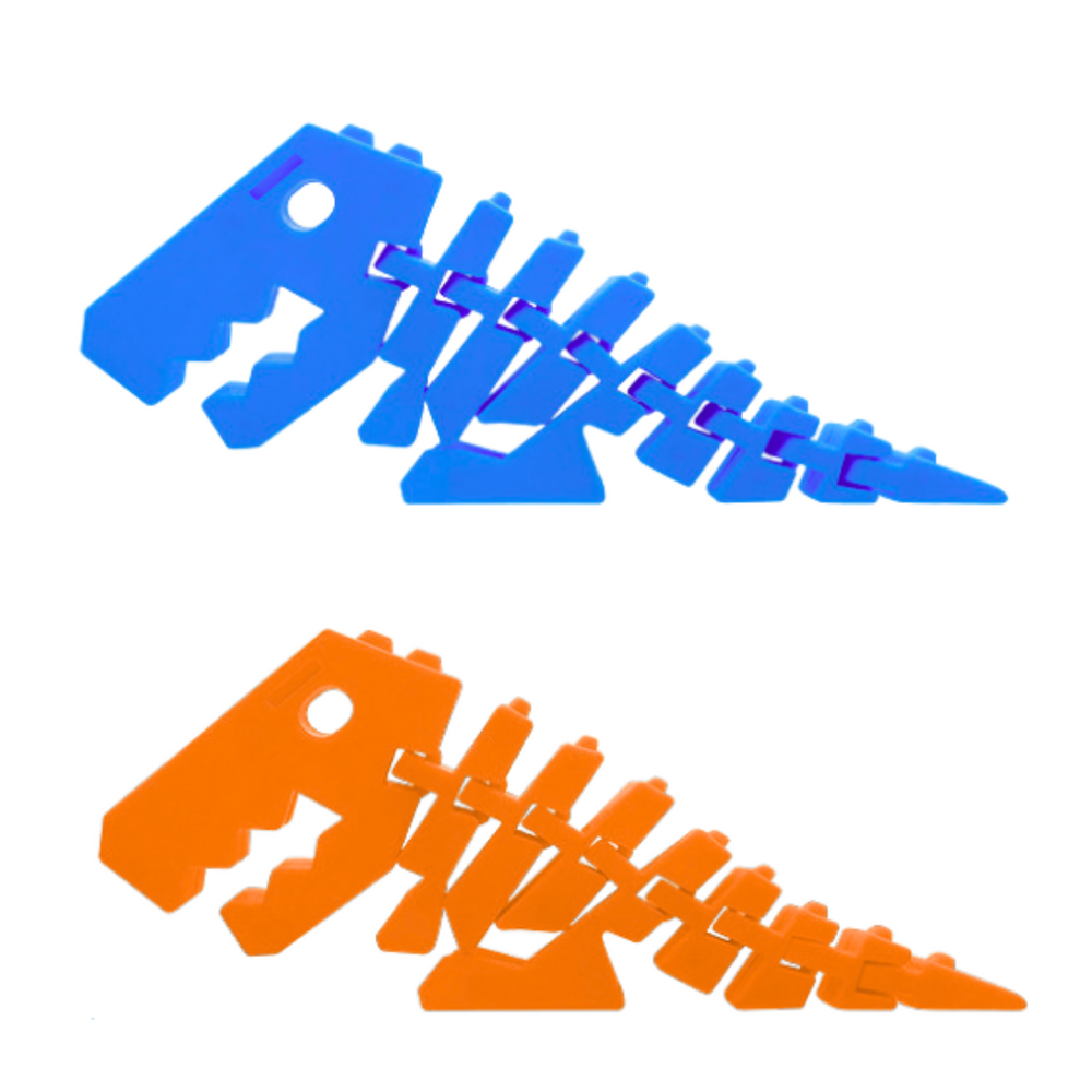 LEAN TOYS Dinosaurier Puzzle Fidget 3D Puzzle Flexibel Biegbar Mix – Produktabbildung 2