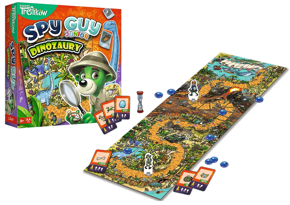 Trefl Gry Spiel Spy Guy Junior Dinosaurier Trefl 02652